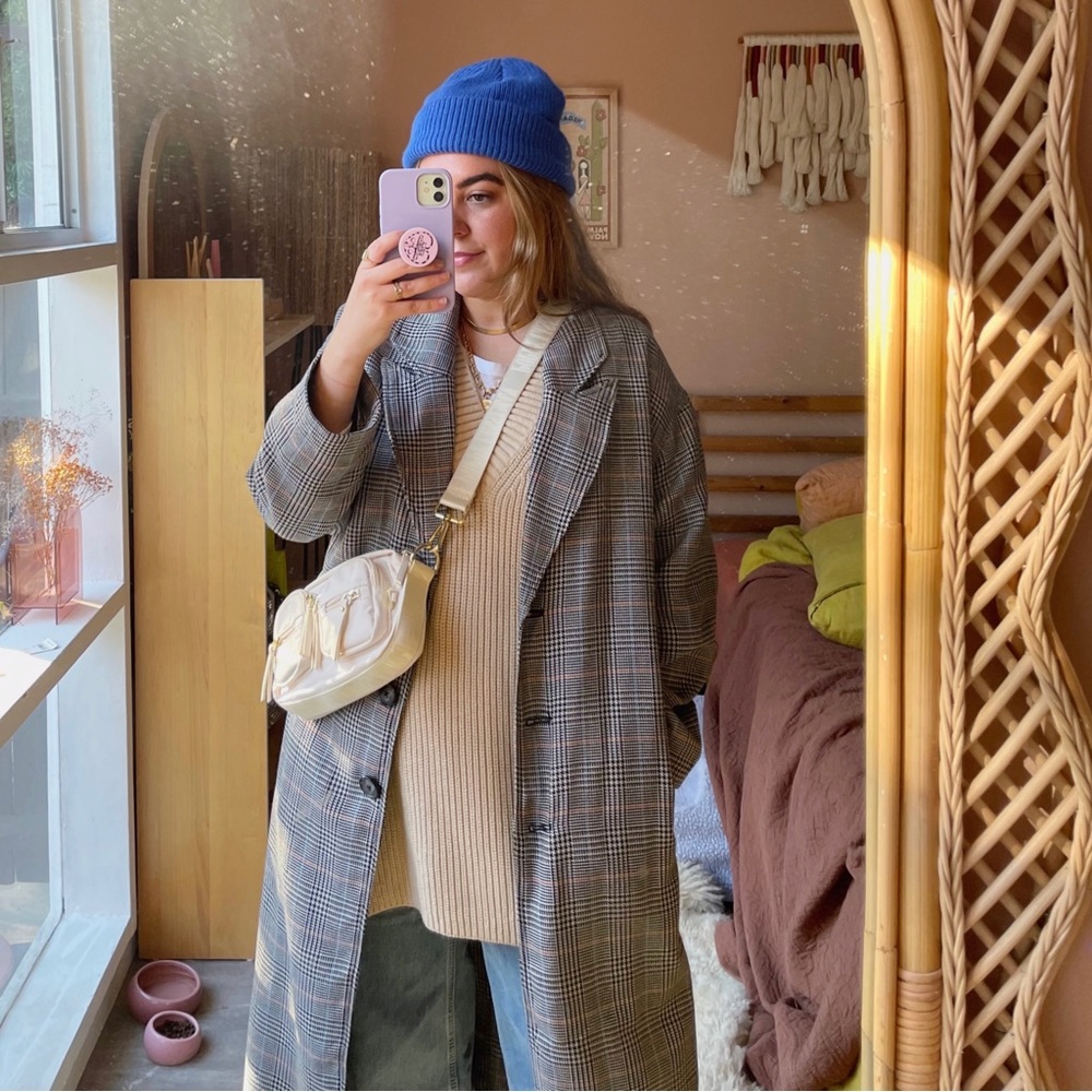 Knit Oversized Sweater Vest
